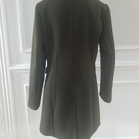 Wool Blend Double Breasted Peacoat. - Picture 4 of 7